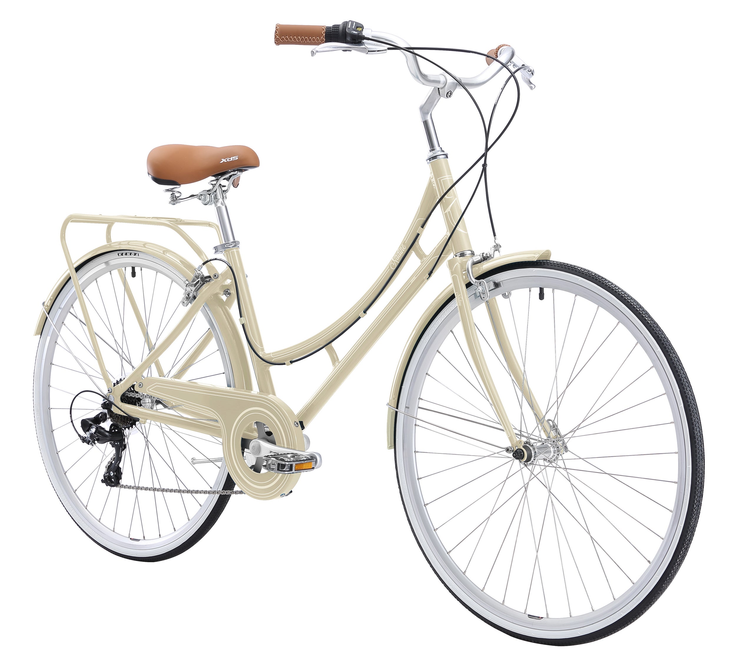 XDSBIKE Nadine 7sp Women's Step-Through City Bike // Dark Vanilla