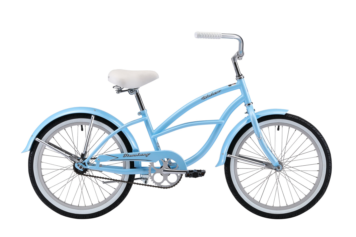 Firmstrong Urban Girl Single Speed Beach Cruiser Bicycle 20 Inch Baby Blue