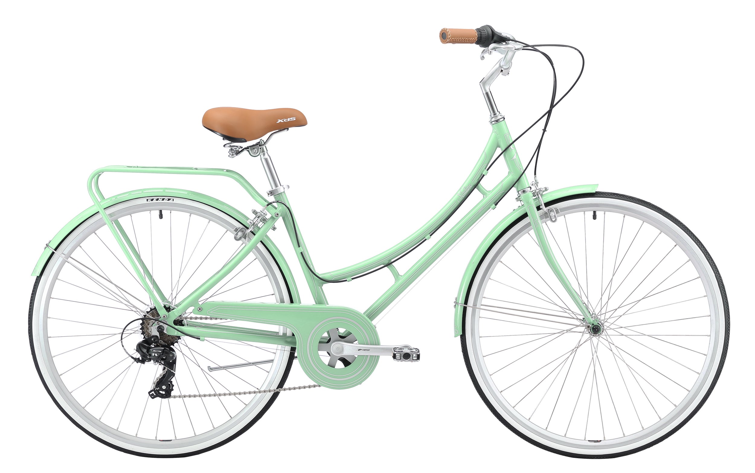 XDSBIKE Nadine 7sp Women's Step-Through City Bike // Pearl Mint