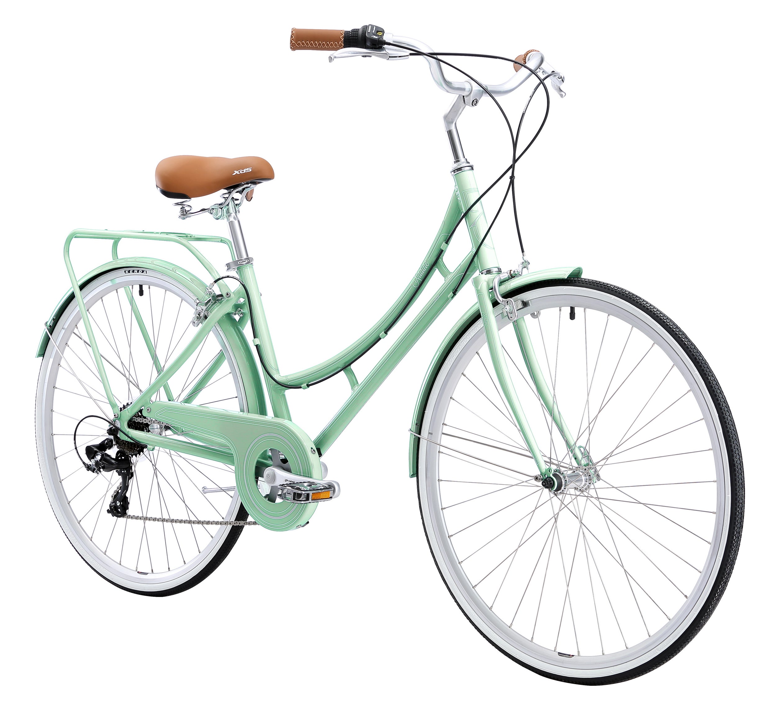 XDSBIKE Nadine 7sp Women's Step-Through City Bike // Pearl Mint