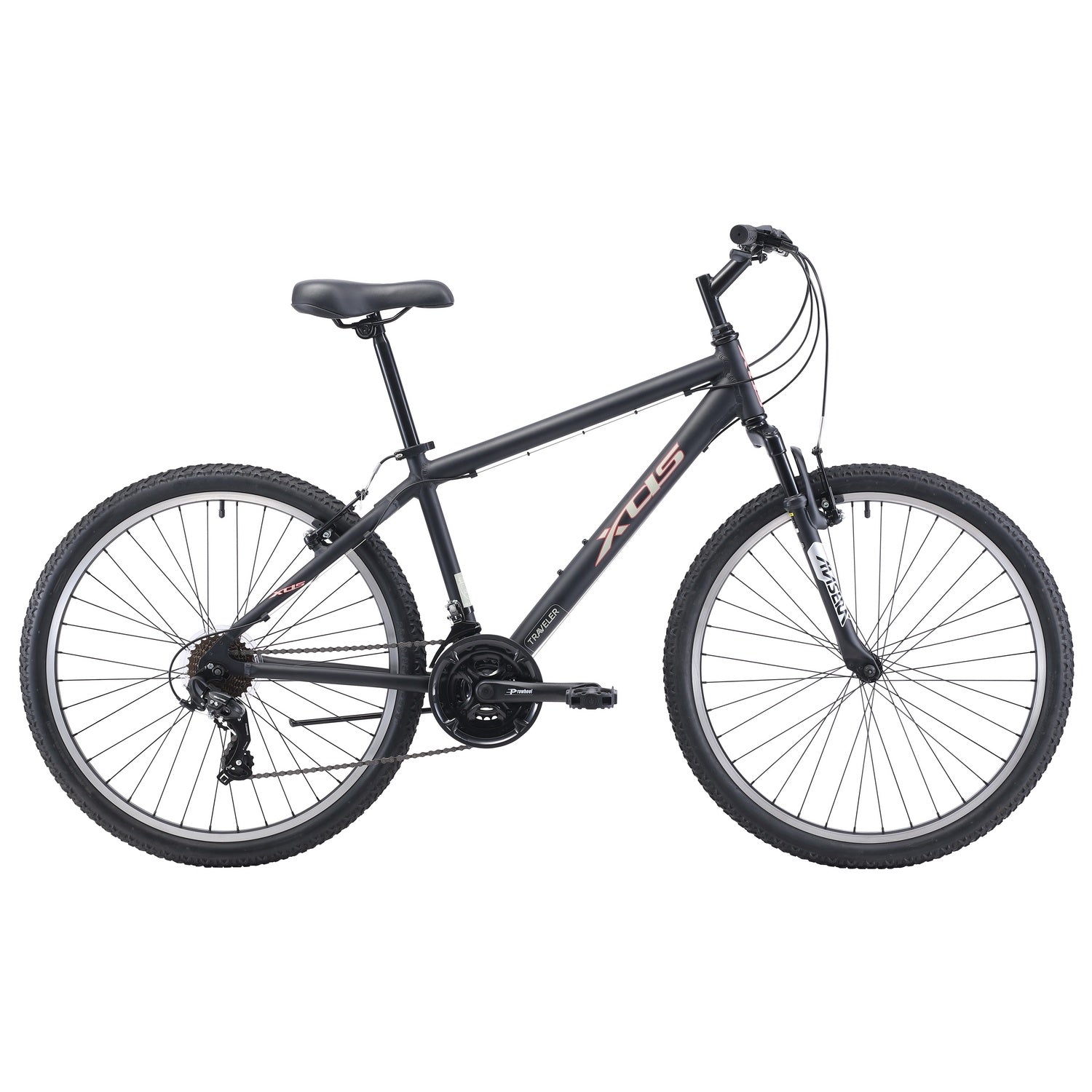 XDSBIKE Traveler 21-Speed Men's 26" Mountain Bike // Matte Black
