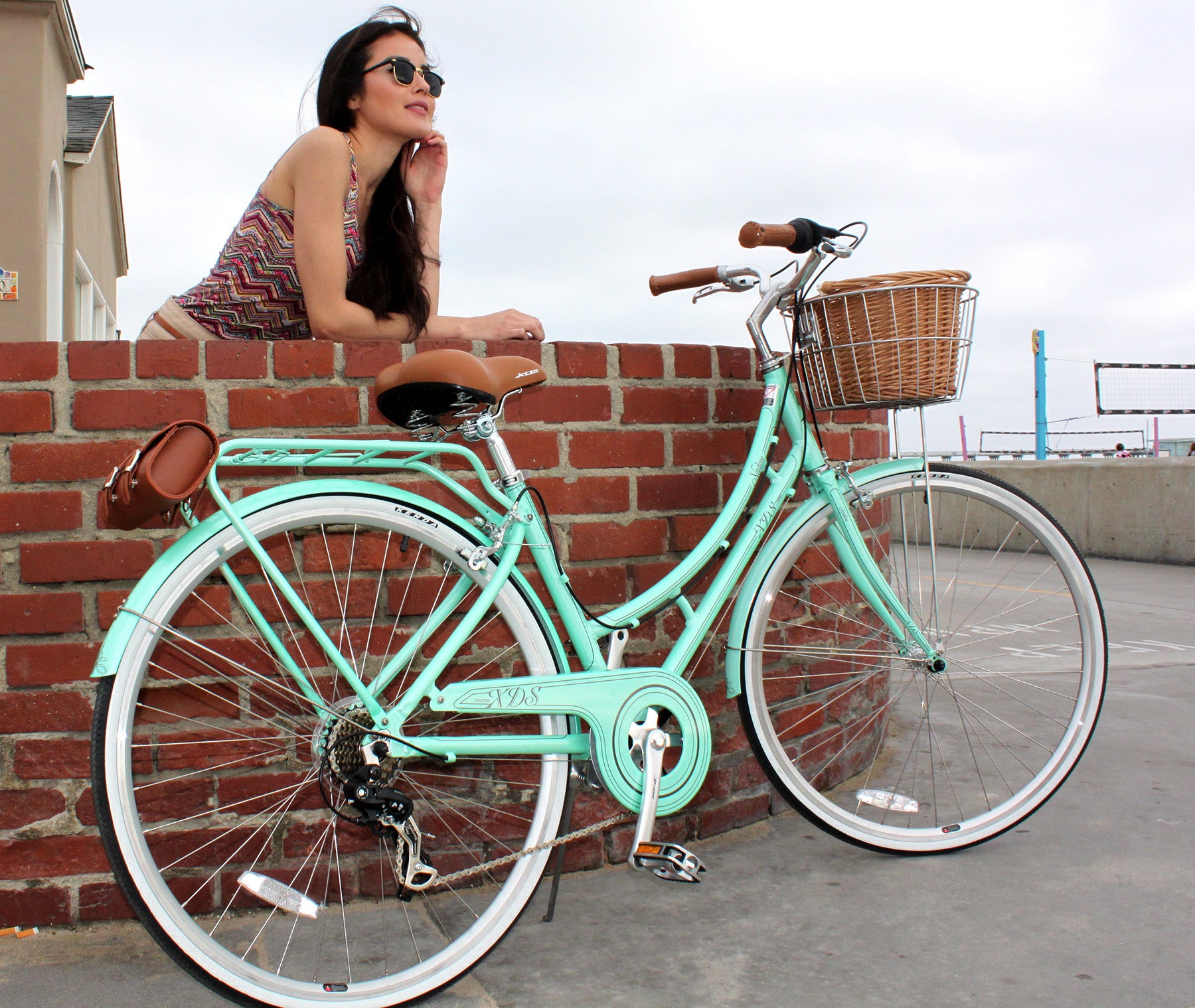 XDSBIKE Nadine 7sp Women's Step-Through City Bike // Pearl Mint