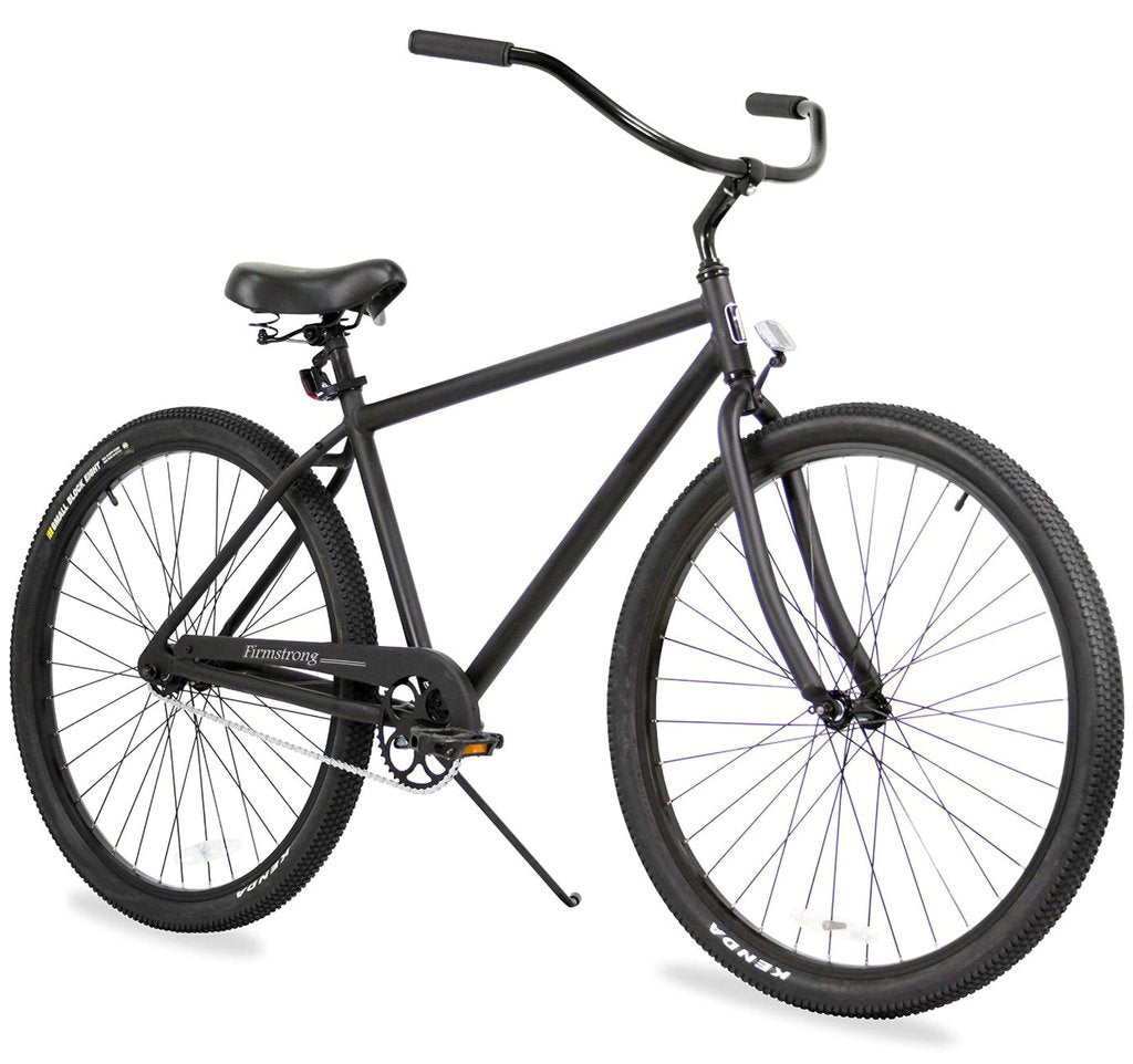 Firmstrong 29 Black Rock Single Speed Matte Black Men s Beach Cruiser Bike w Heavy Duty Wheel