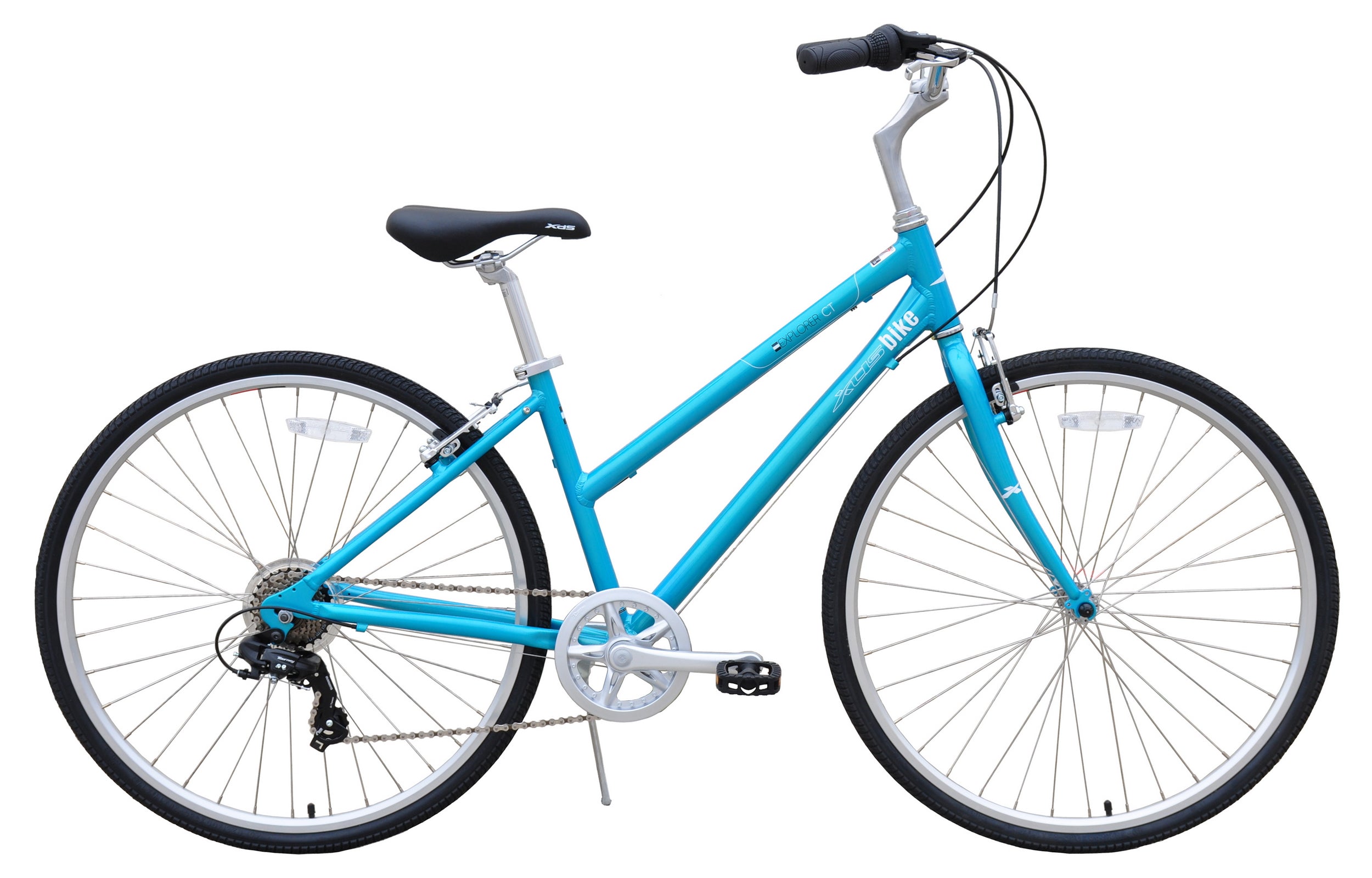 XDSBIKE Explorer CT 7sp Women's 700C Step-Through Hybrid City Commuter Bike  // Blue