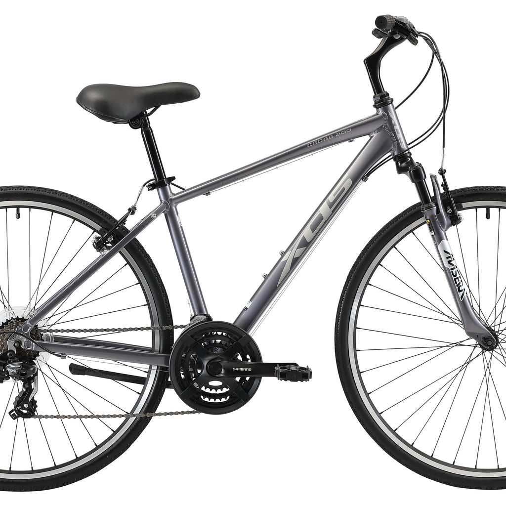 XDSBIKE Cross 200 21sp Comfort Hybrid Bike // Graphite