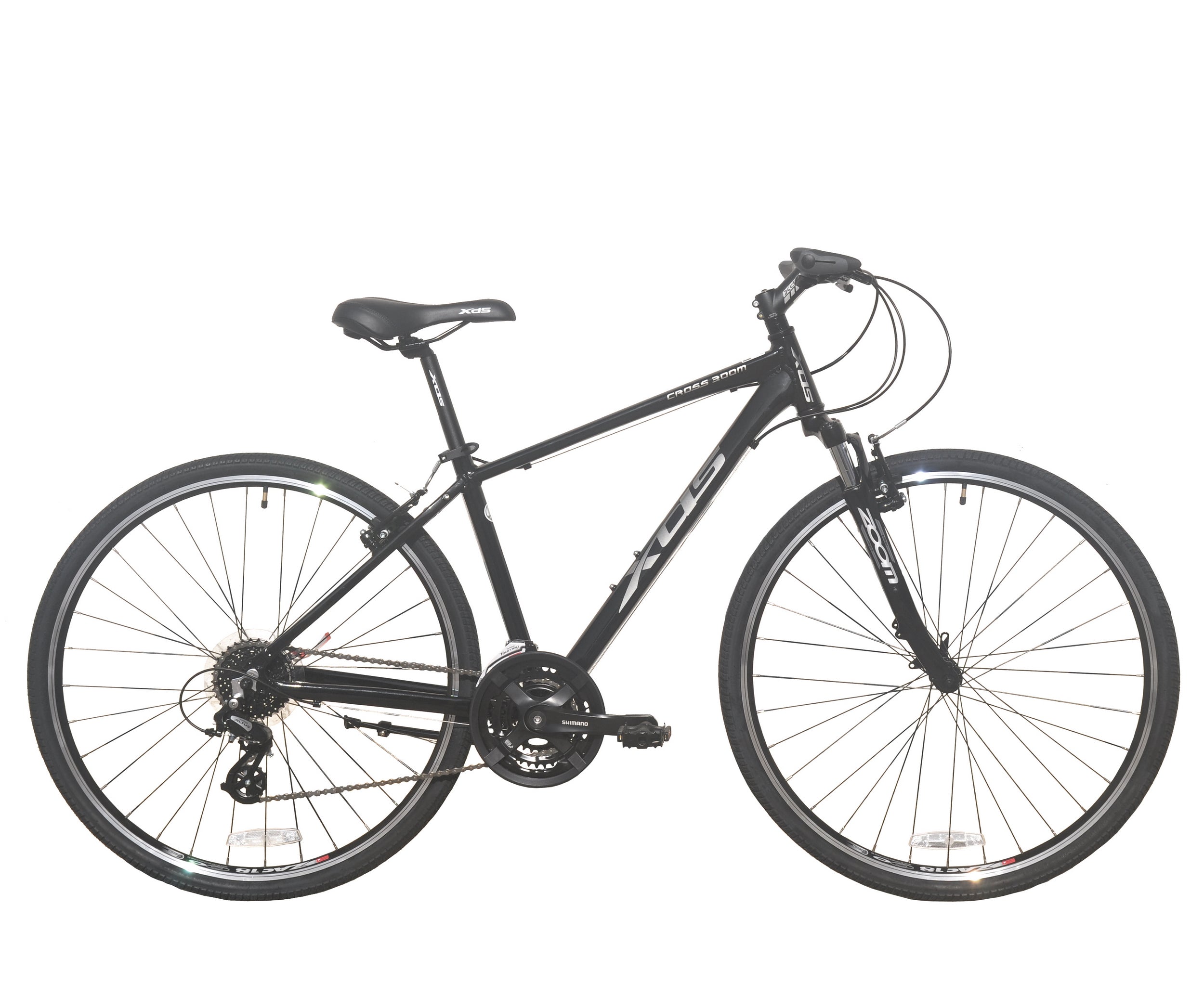 XDS Cross300 24sp Comfort Hybrid Bike // Jet Black | XDSBikeco.com