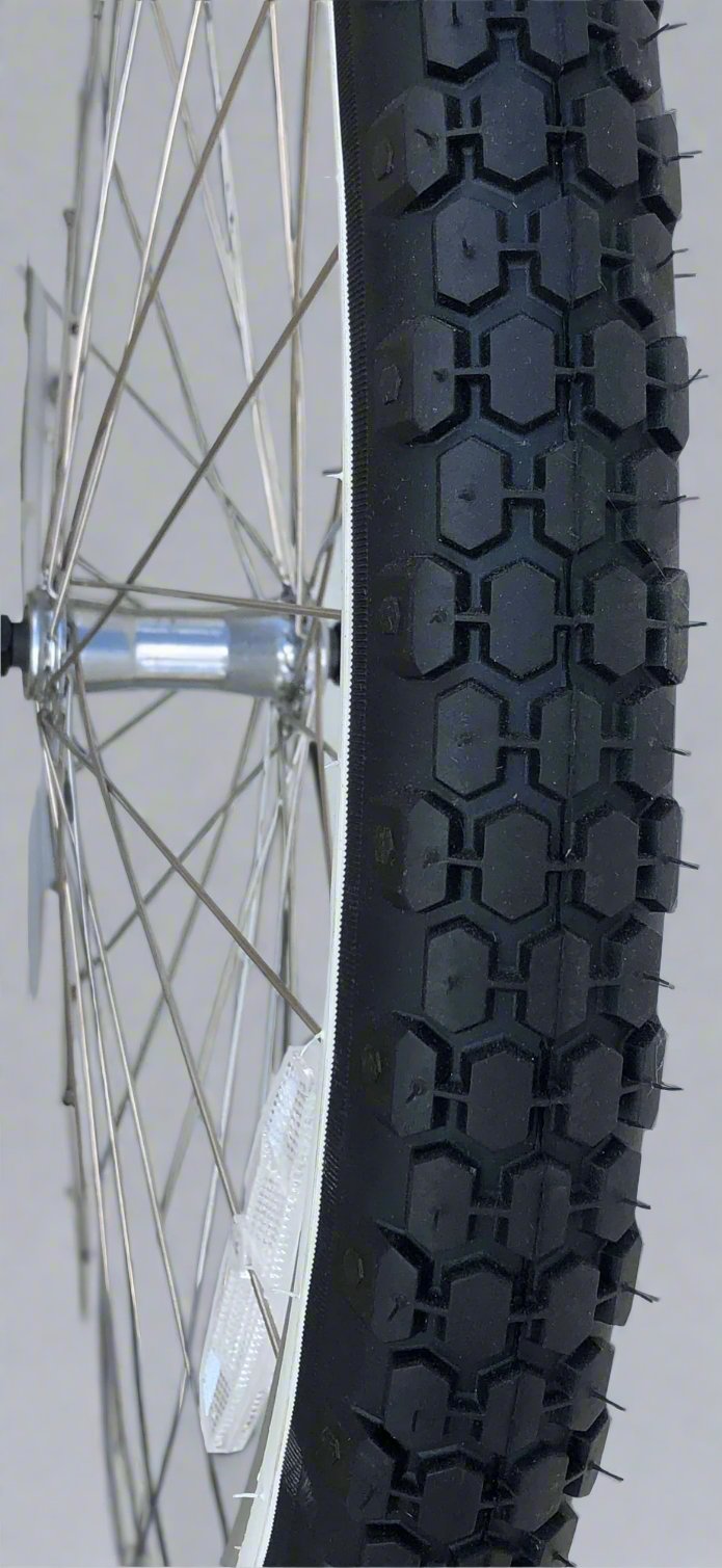 26" x 2.125 Tire Black with White Wall