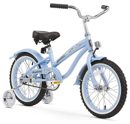 Firmstrong 16" Mini Bella Girl Beach Cruiser Bicycle w/ Training Wheels