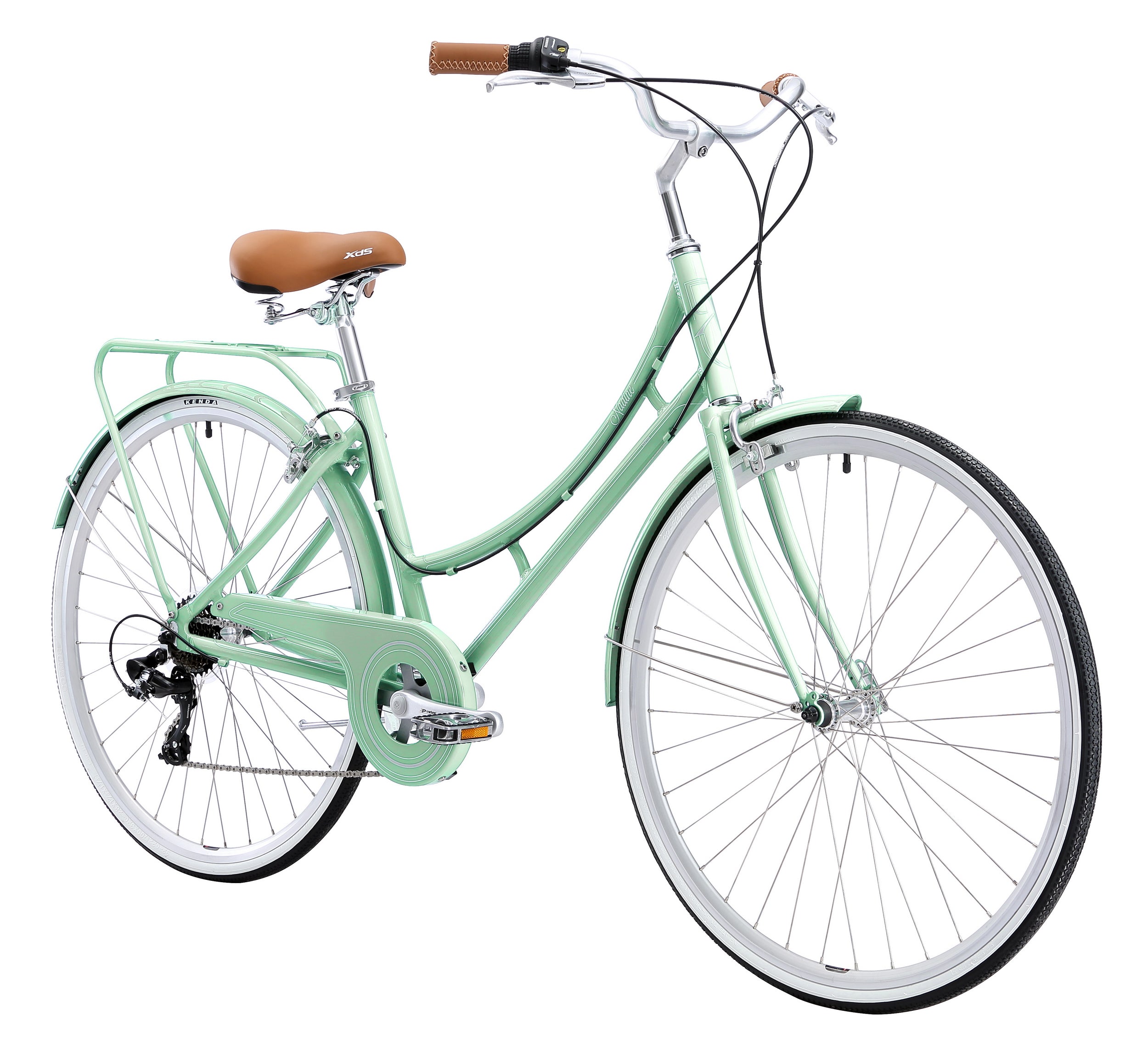 XDS Nadine 7sp Women's Step-Through City Bike // Pearl Mint