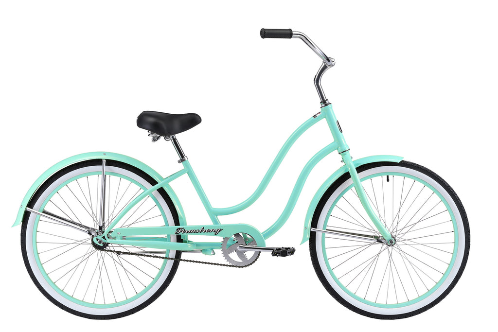 green womens bicycle Womens Beach Cruiser 26 Inch Standard SoftCruise Mint or rural exploration Women's Bike 26 Inch Beach