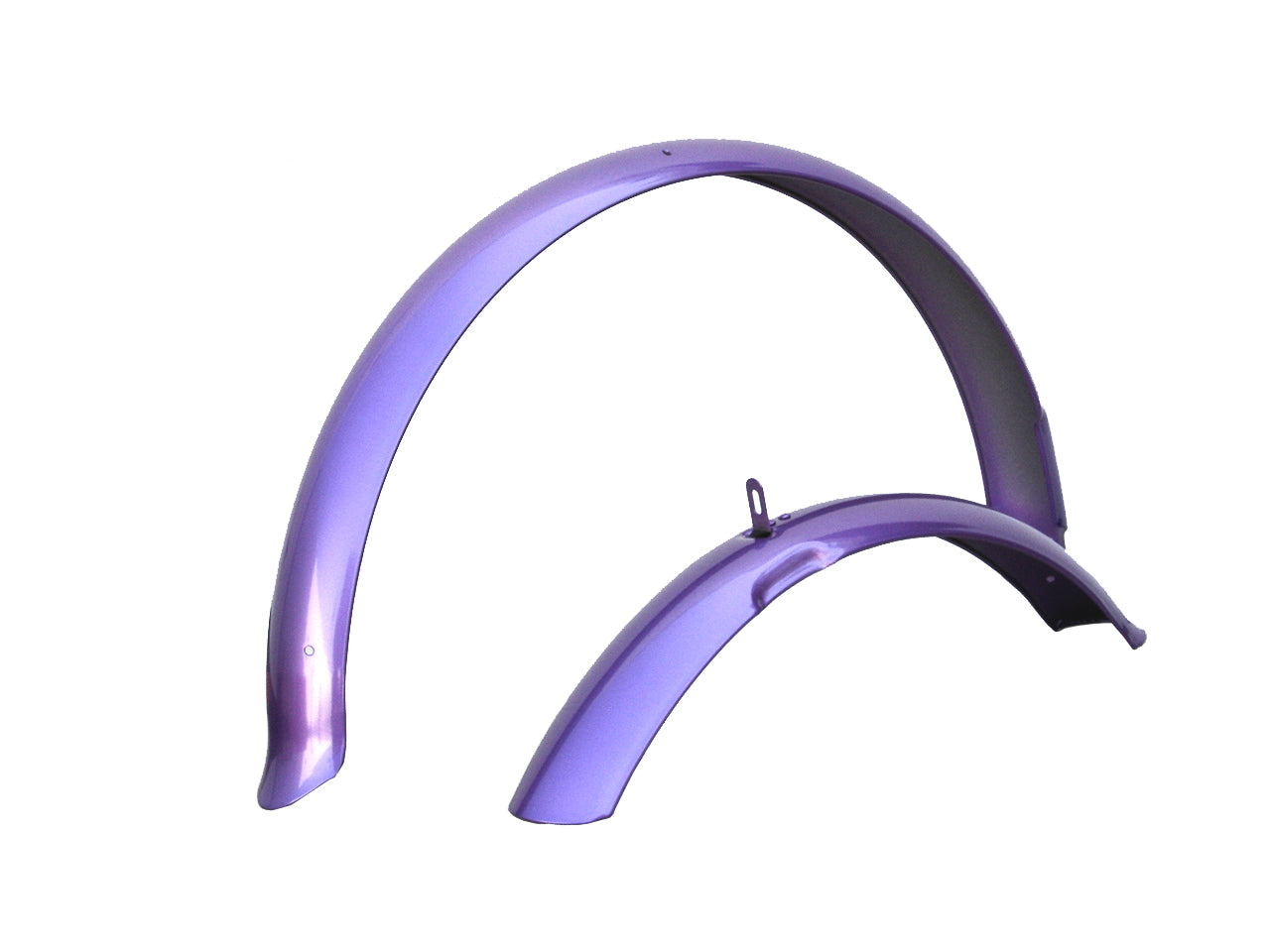 Parafanghi Cromati Per Bici Beach Cruiser 24'' – Set Completo Anteriore E Posteriore