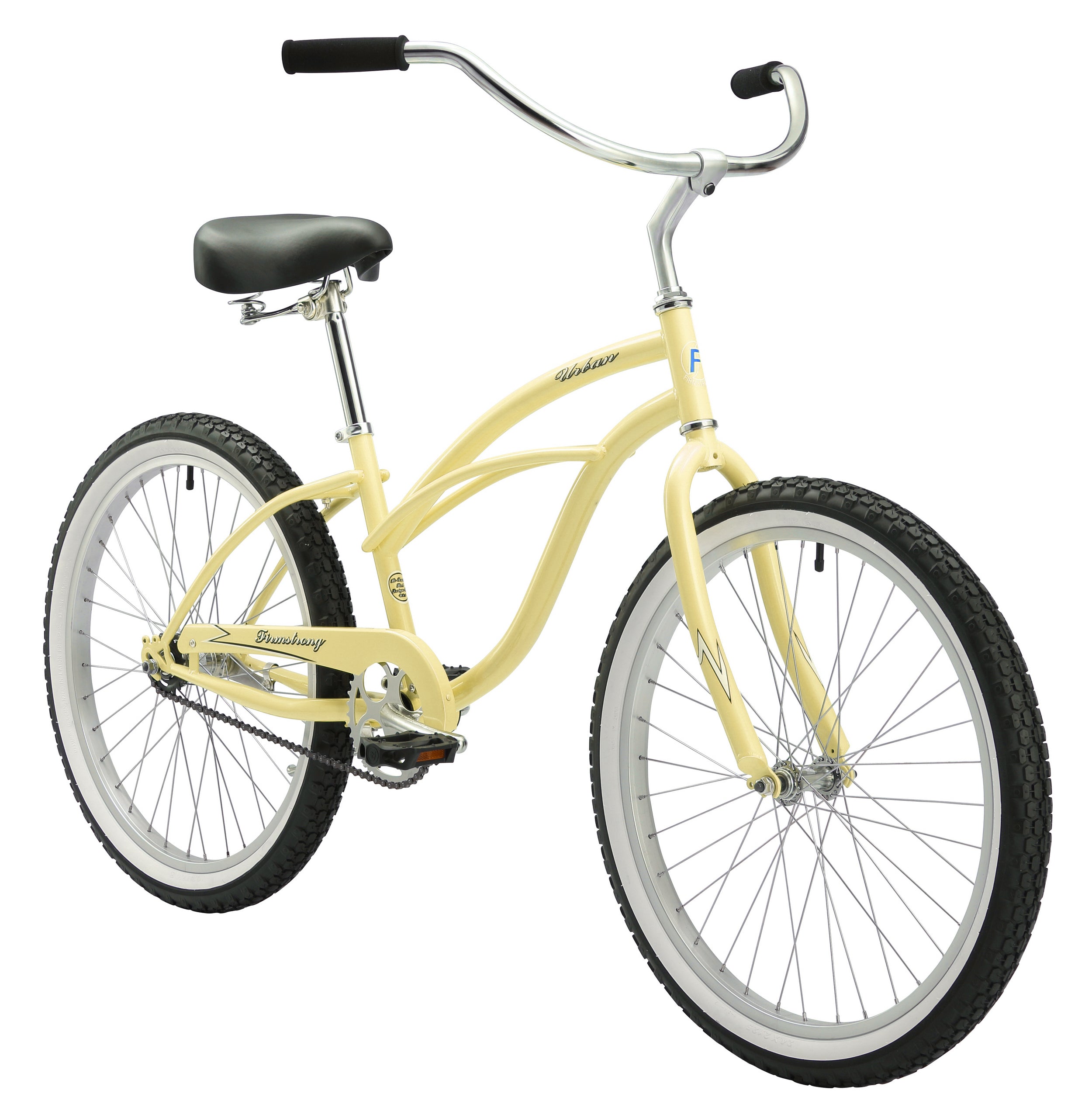 24 Firmstrong Urban Lady Single Speed Women s Beach Cruiser Bike Vanilla 15212