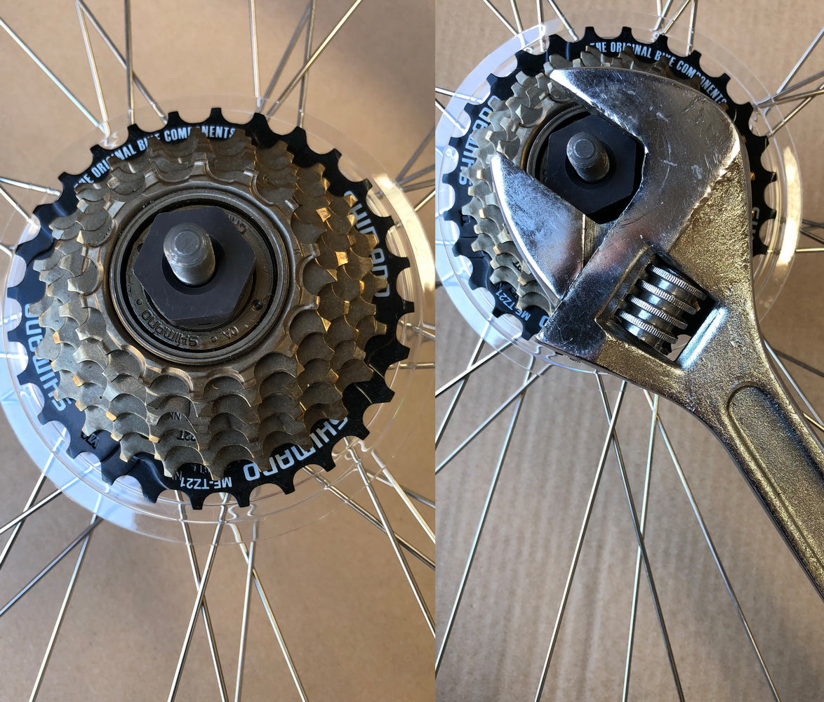 Bicycle freewheel tool Clearance