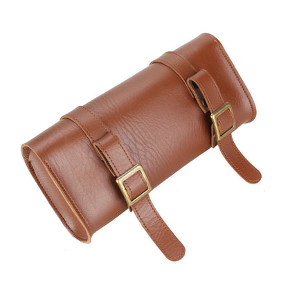 Retro Leather Roll Bag  //  Brown